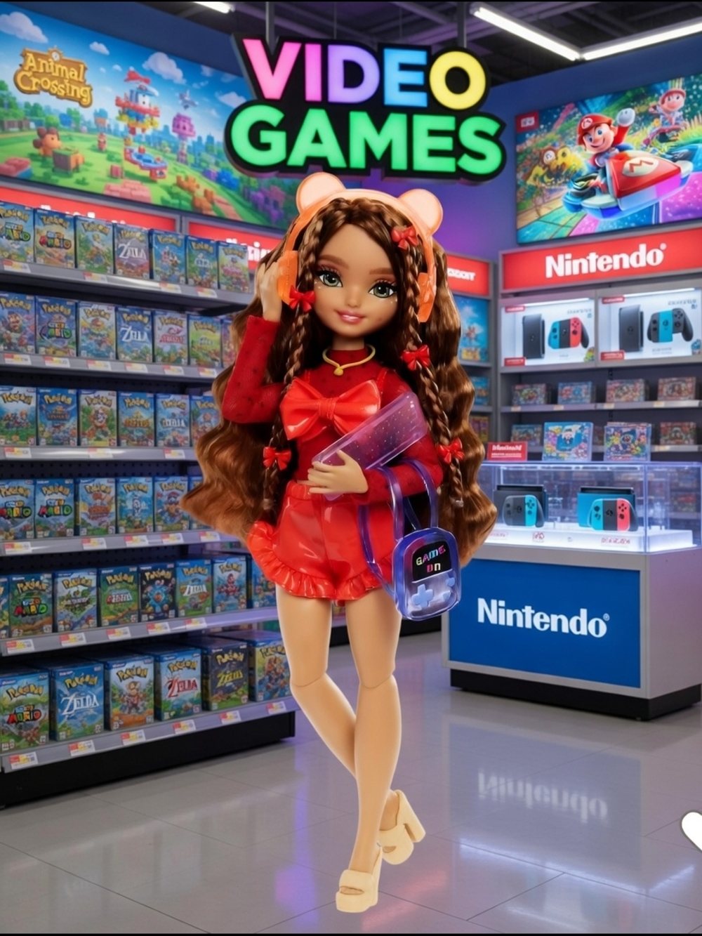 🌞♡Barbie Dream Besties Teresa Fashion Doll with Video Game Accessories